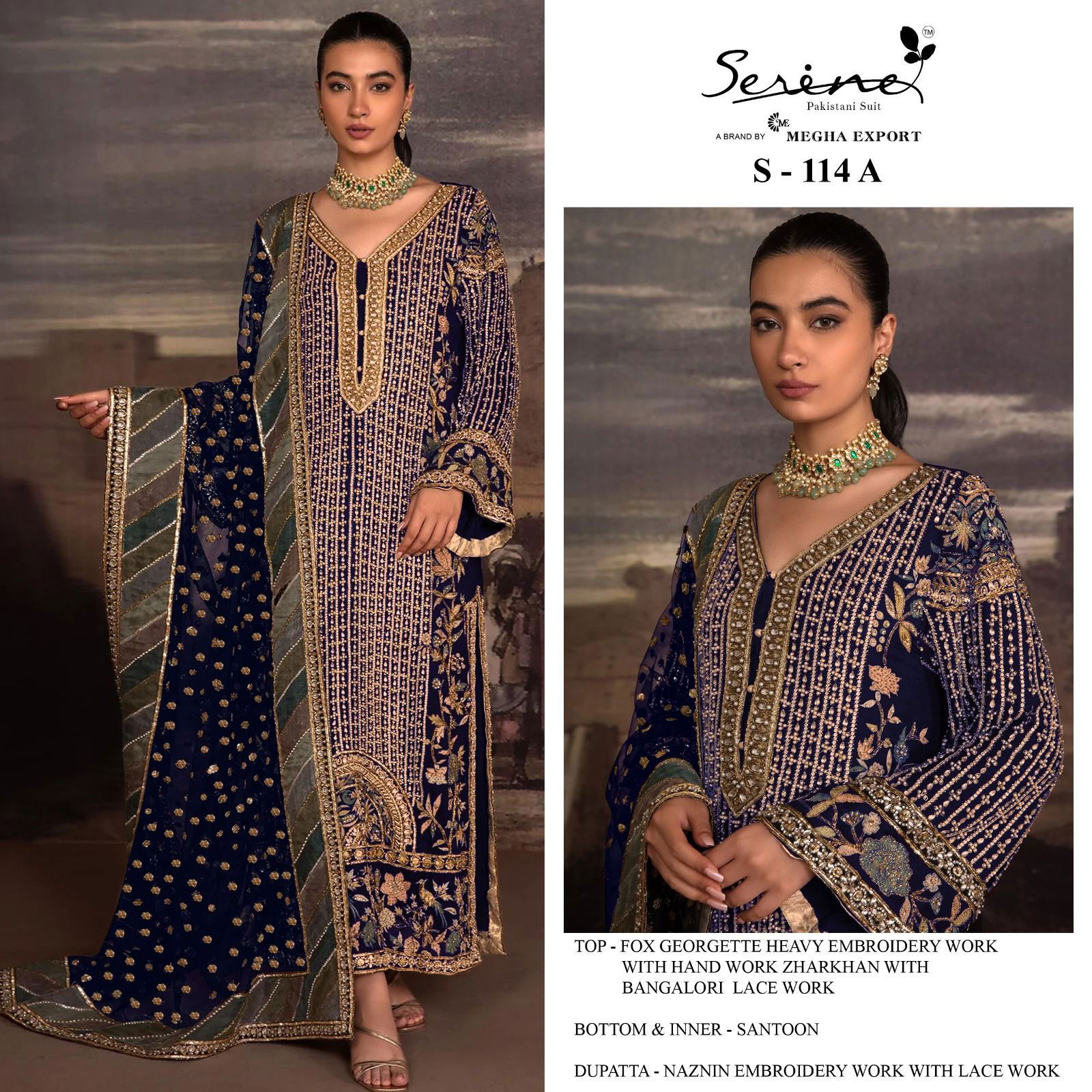 S 114 By Serine Colors Pakistani Suits Catalog